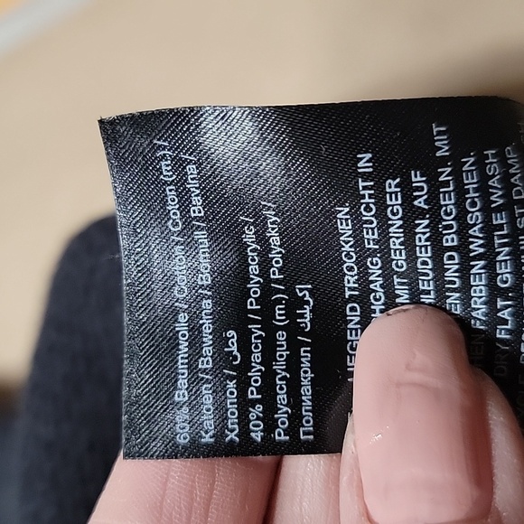 Ulla Popken Size 20/22 Black with Fair Isle Pattern Sleeve Turtleneck Sweater - Picture 11 of 12